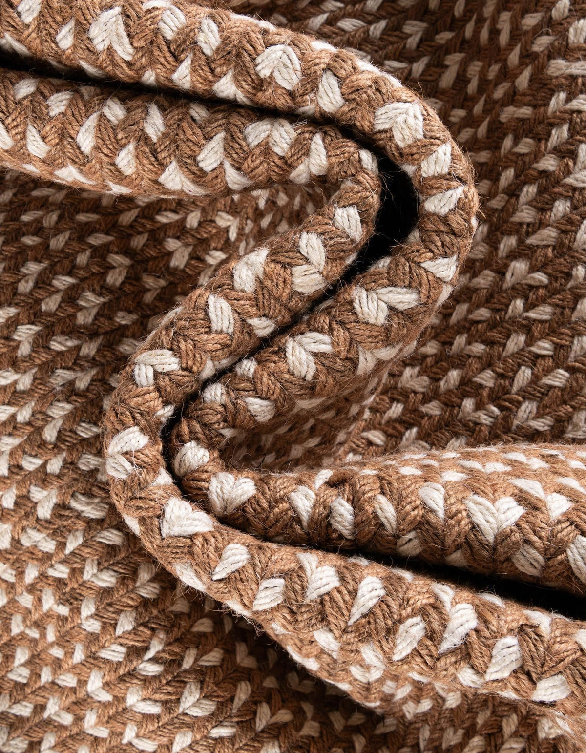 Highland Woven Jute Collection Area Rug - Glenmore (Light Brown) Runner Light Brown  lifestyle 84