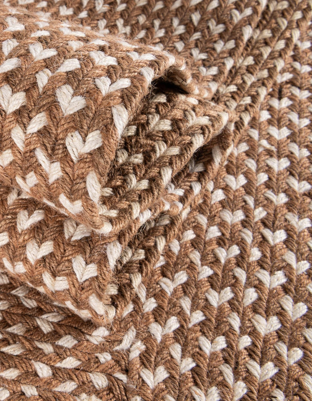 Highland Woven Jute Collection Area Rug - Glenmore (Light Brown) Runner Light Brown  lifestyle 91