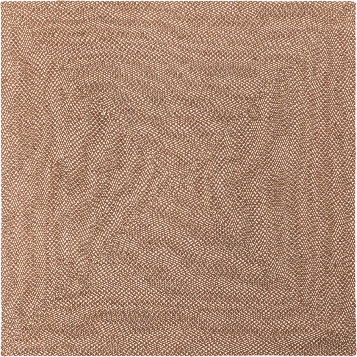Highland Woven Jute Collection Area Rug - Glenmore (Light Brown) Square Light Brown  lifestyle 25