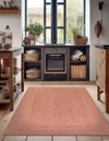 Highland Woven Jute Collection Area Rug - Glenmore (Rust Red) Rectangle Rust Red  lifestyle 4