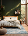 Serenity Sands Collection Area Rug - Dunescape Square Blue  lifestyle 96