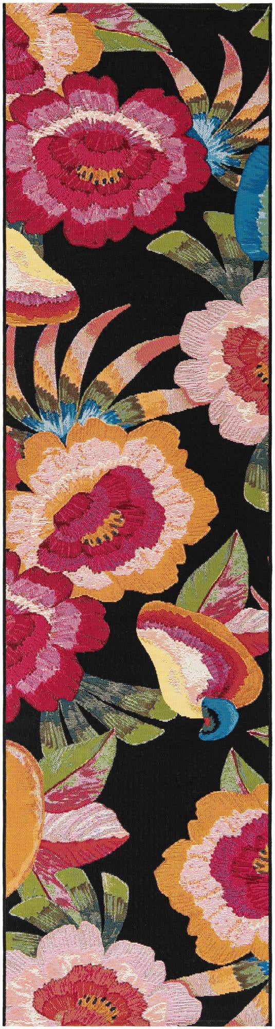 Seaside Blooms Collection Area Rug -  Versailles Runner Multi  lifestyle 12