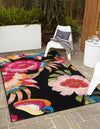 Seaside Blooms Collection Area Rug -  Versailles Rectangle Multi  lifestyle 2