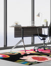 Seaside Blooms Collection Area Rug -  Versailles Rectangle Multi  lifestyle 3
