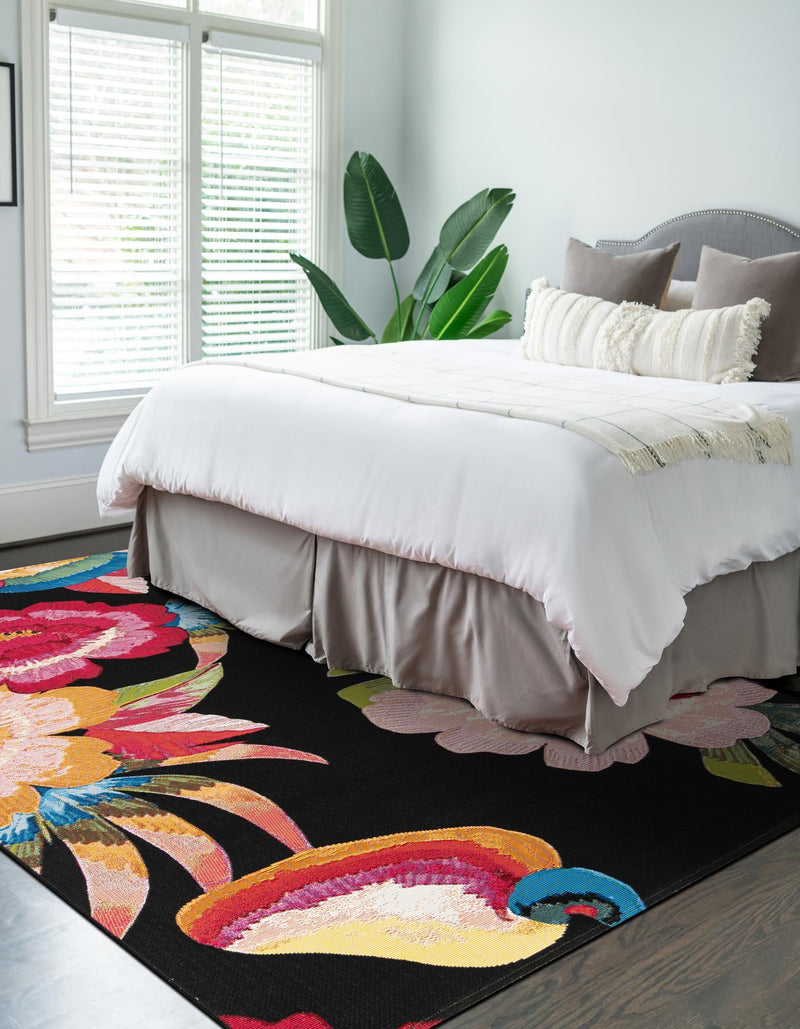 Seaside Blooms Collection Area Rug -  Versailles Rectangle Multi  lifestyle 5