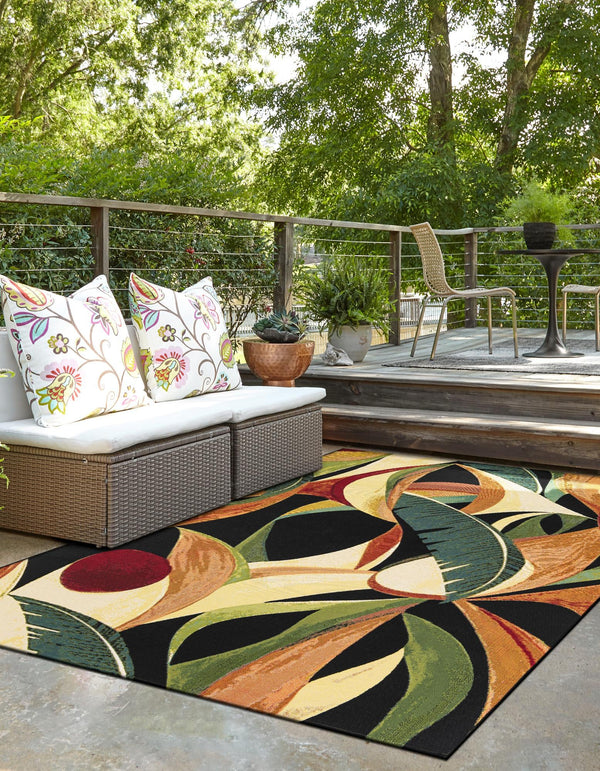 Seaside Blooms Collection Area Rug -  Tivoli Rectangle Multi  lifestyle 4