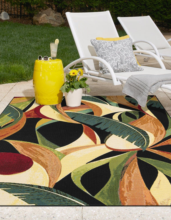 Seaside Blooms Collection Area Rug -  Tivoli Rectangle Multi  lifestyle 6