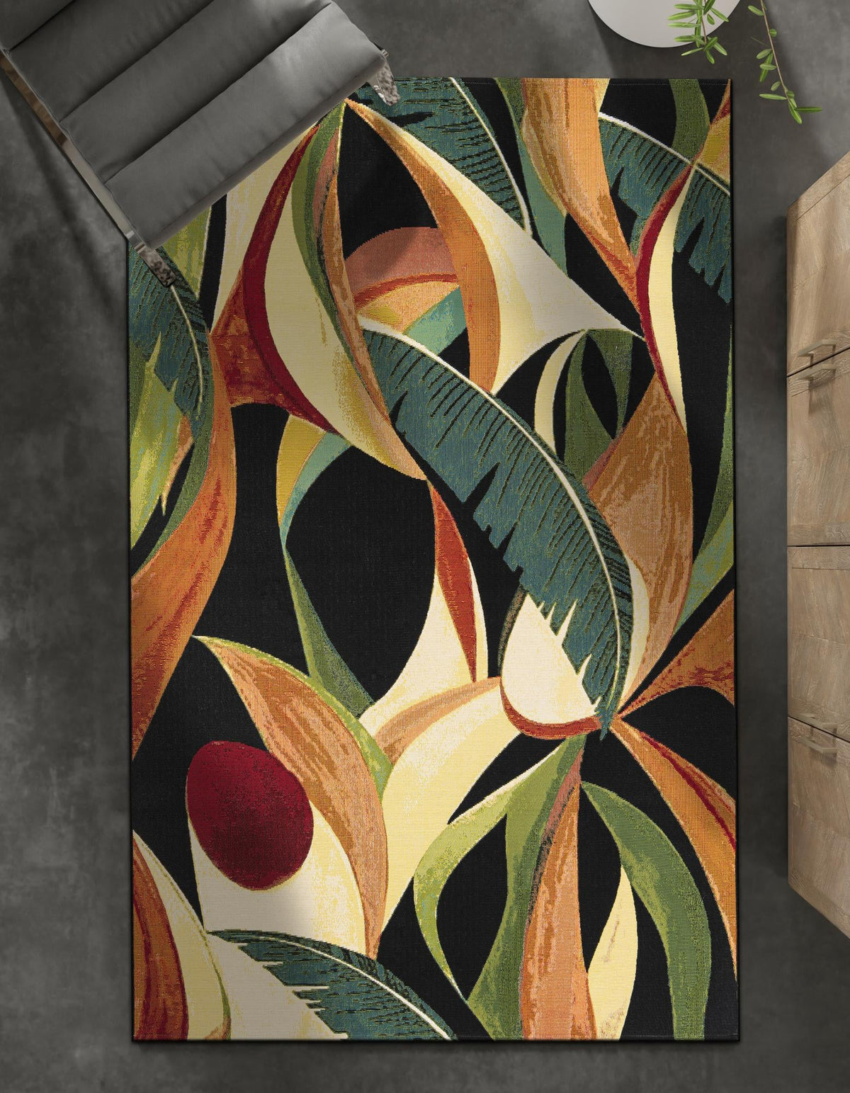Seaside Blooms Collection Area Rug -  Tivoli Rectangle Multi  lifestyle 7