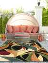 Seaside Blooms Collection Area Rug -  Tivoli Rectangle Multi  lifestyle 8