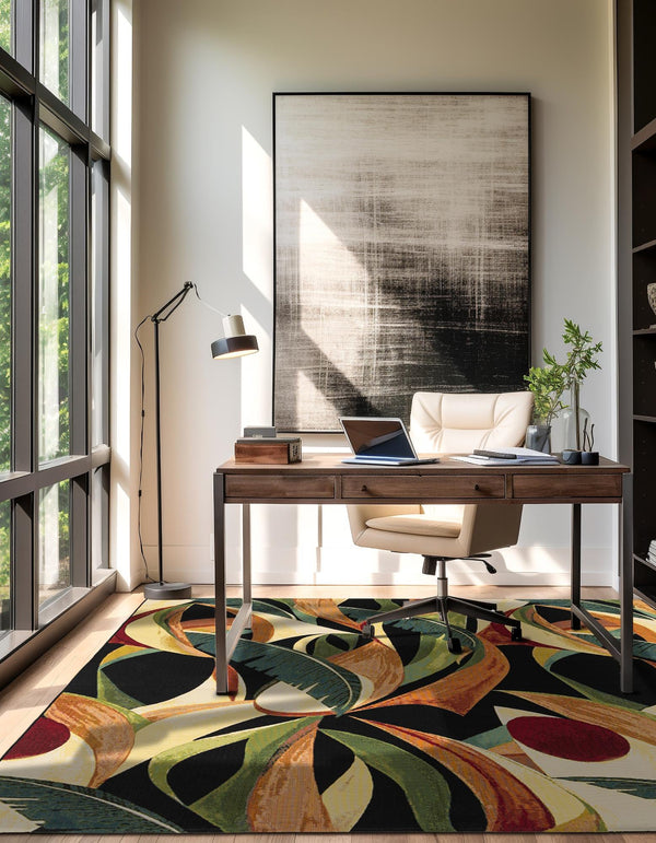 Seaside Blooms Collection Area Rug -  Tivoli Square Multi  lifestyle 19