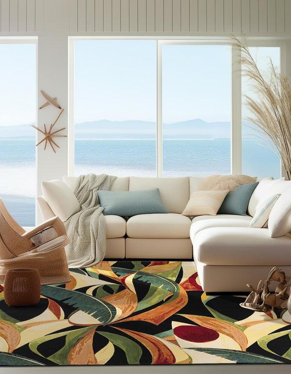 Seaside Blooms Collection Area Rug -  Tivoli Square Multi  lifestyle 23