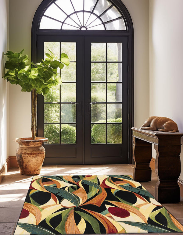 Seaside Blooms Collection Area Rug -  Tivoli Square Multi  lifestyle 27