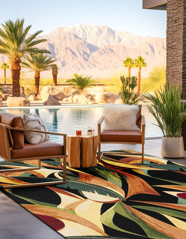 Seaside Blooms Collection Area Rug -  Tivoli Square Multi  lifestyle 29