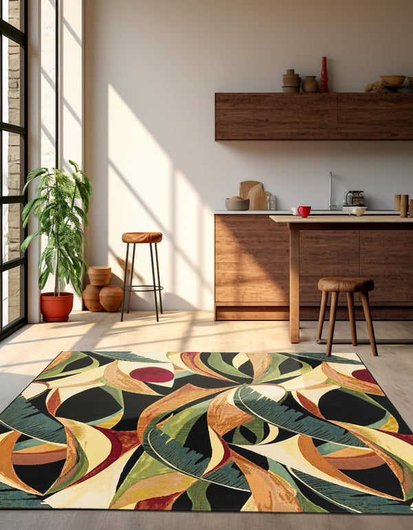 Seaside Blooms Collection Area Rug -  Tivoli Square Multi  lifestyle 31