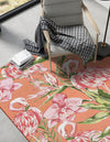Seaside Blooms Collection Area Rug -  Kyoto Rectangle Coral  lifestyle 10