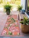 Seaside Blooms Collection Area Rug -  Kyoto Runner Coral  lifestyle 16