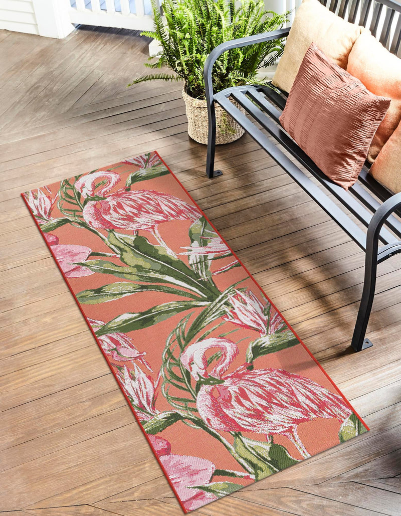 Seaside Blooms Collection Area Rug -  Kyoto Runner Coral  lifestyle 20