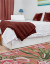Seaside Blooms Collection Area Rug -  Kyoto Runner Coral  lifestyle 30