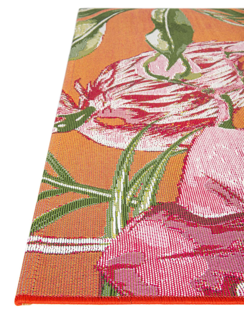 Seaside Blooms Collection Area Rug -  Kyoto Runner Coral  lifestyle 34
