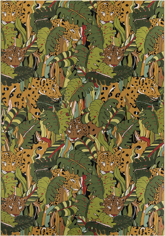 Seaside Blooms Collection Area Rug -  Sorrento Rectangle Green Main