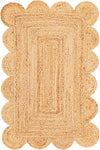 Serenity Braided Jute Collection Area Rug - Mandalay Rectangle Natural Main