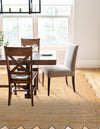 Serenity Braided Jute Collection Area Rug - Seaside Rectangle Natural  lifestyle 10