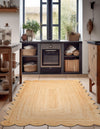 Serenity Braided Jute Collection Area Rug - Seaside Rectangle Natural  lifestyle 12