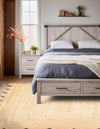 Serenity Braided Jute Collection Area Rug - Seaside Rectangle Natural  lifestyle 13