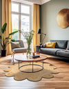 Serenity Braided Jute Collection Area Rug - Seaside Round Natural  lifestyle 26