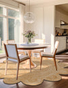 Serenity Braided Jute Collection Area Rug - Seaside Round Natural  lifestyle 56