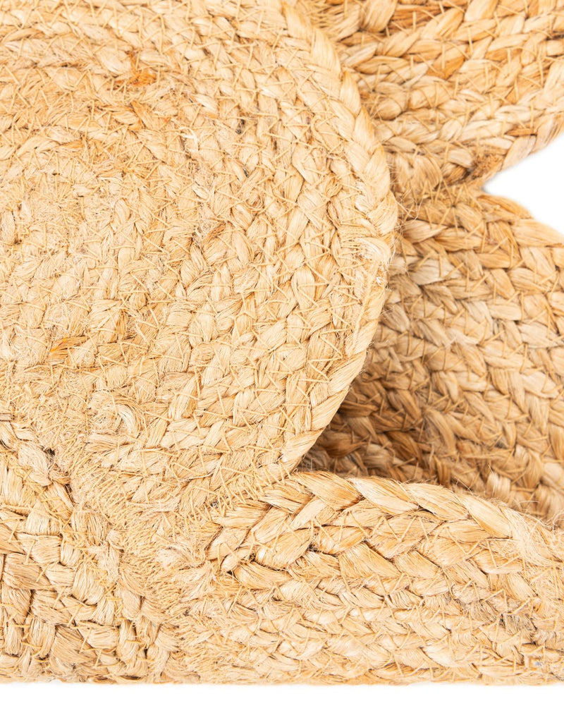 Serenity Braided Jute Collection Area Rug - Seaside Round Natural  lifestyle 82