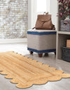 Serenity Braided Jute Collection Area Rug - Seaside Runner Natural  lifestyle 25