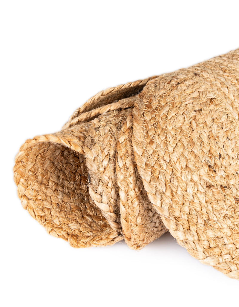 Serenity Braided Jute Collection Area Rug - Seaside Runner Natural  lifestyle 94
