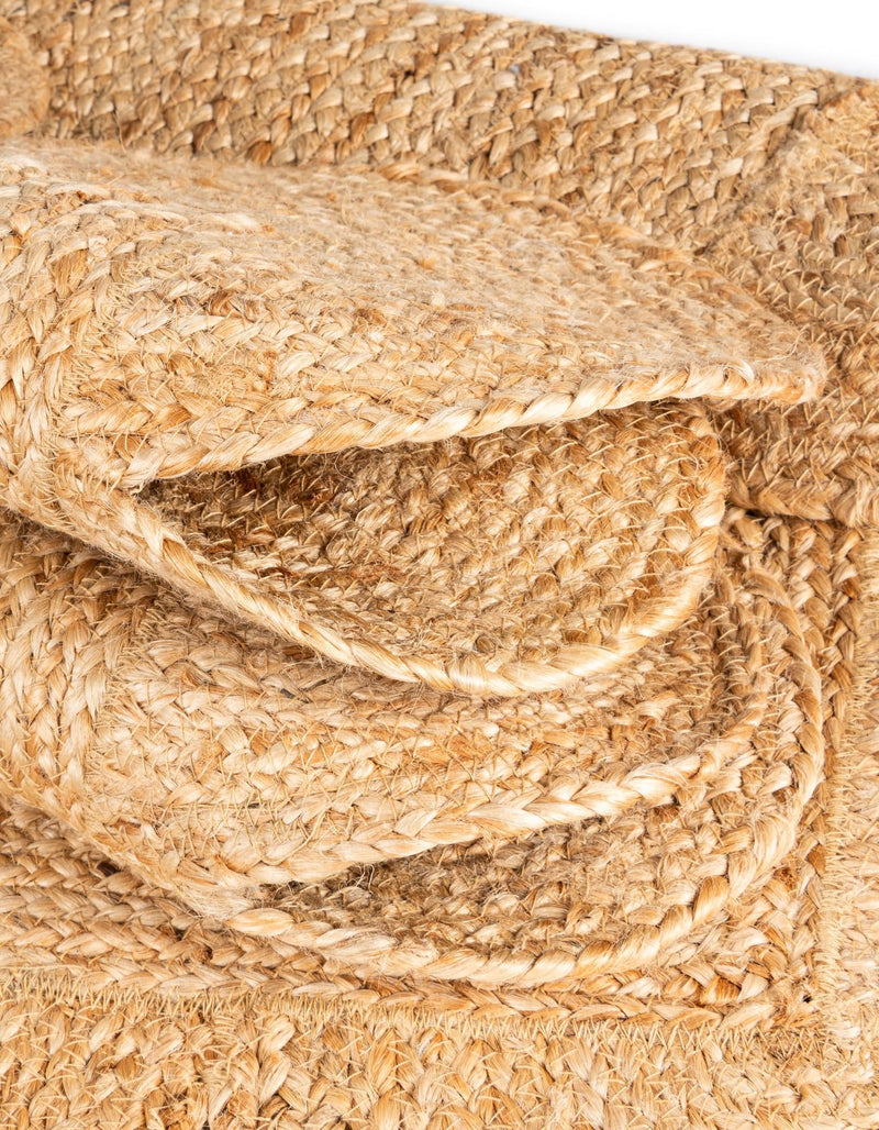 Serenity Braided Jute Collection Area Rug - Seaside Runner Natural  lifestyle 98