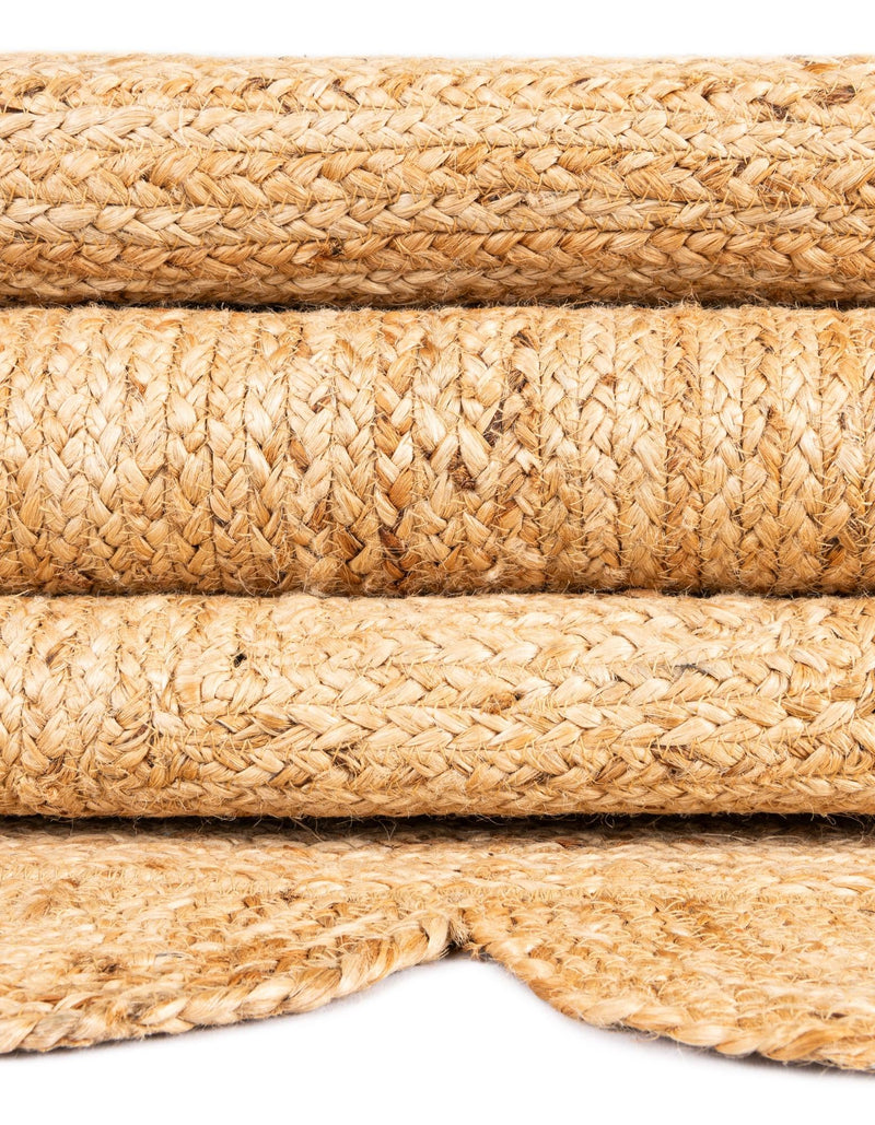 Serenity Braided Jute Collection Area Rug - Seaside Runner Natural  lifestyle 102