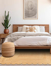 Serenity Braided Jute Collection Area Rug - Seaside Square Natural  lifestyle 56