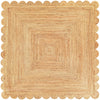 Serenity Braided Jute Collection Area Rug - Seaside Square Natural  lifestyle 86