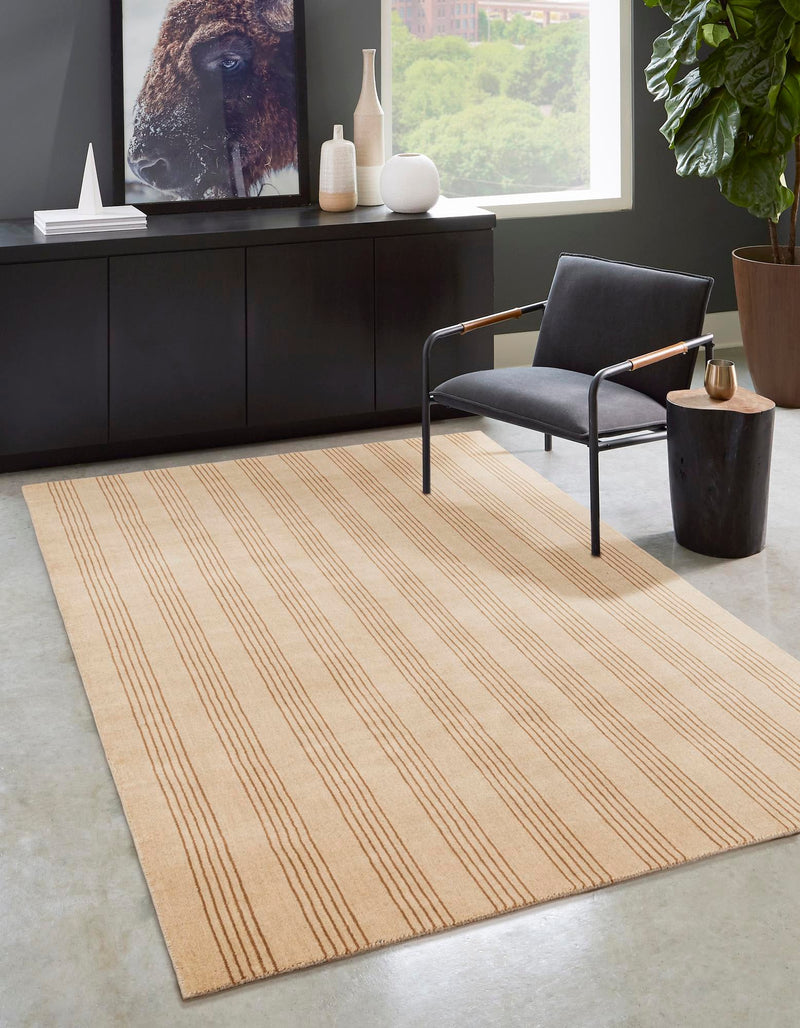 Zara Hills Wool Collection Area Rug - Savannah Rectangle Beige  lifestyle 4