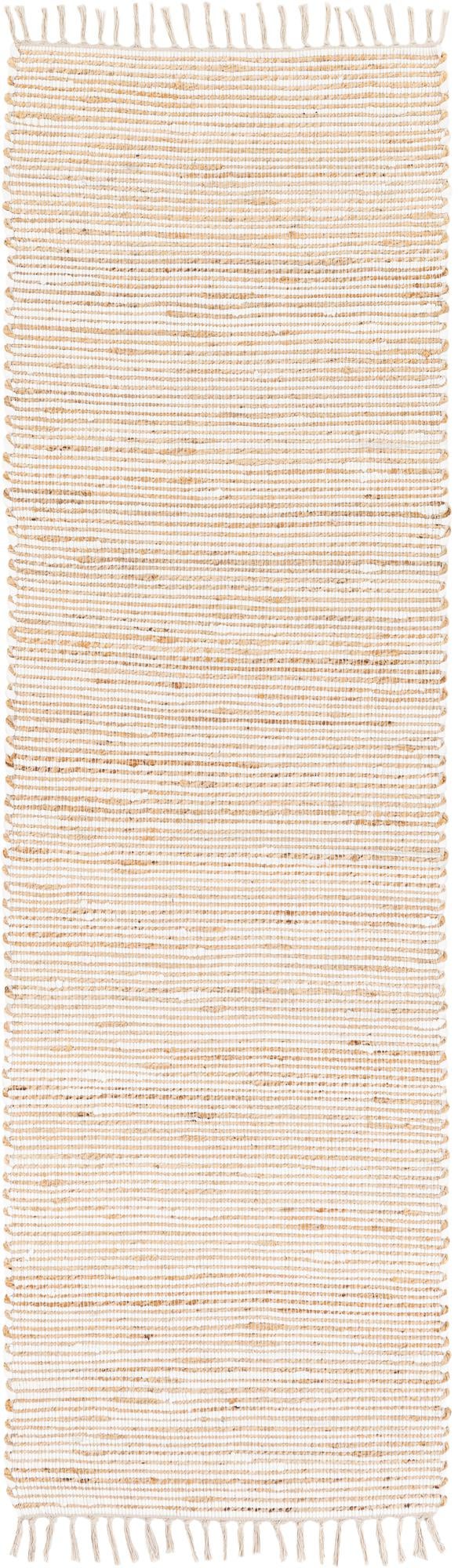 Coastal Boho Jute Collection Area Rug - Capri Runner Natural  lifestyle 46