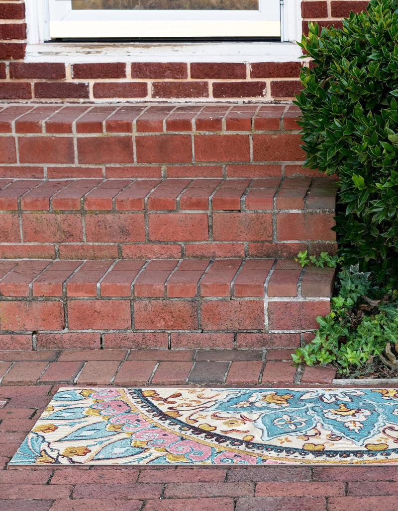 Patio Heritage Collection Area Rug - Tuscany Runner Multi  lifestyle 32