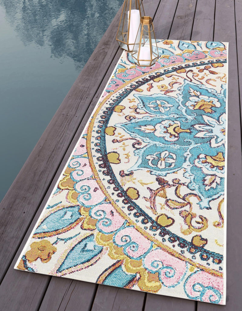 Patio Heritage Collection Area Rug - Tuscany Runner Multi  lifestyle 33