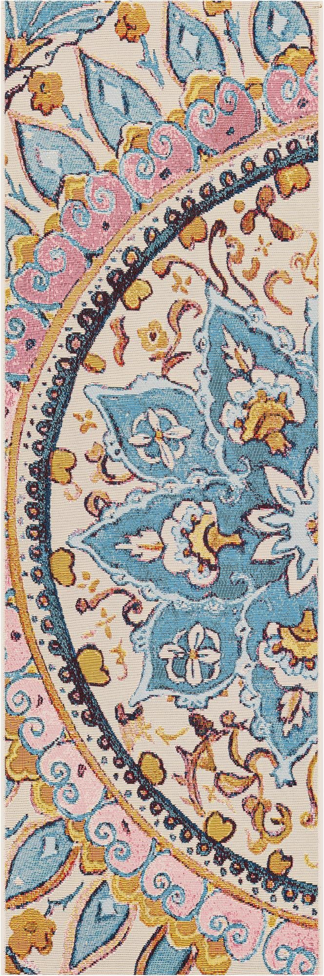 Patio Heritage Collection Area Rug - Tuscany Runner Multi  lifestyle 41