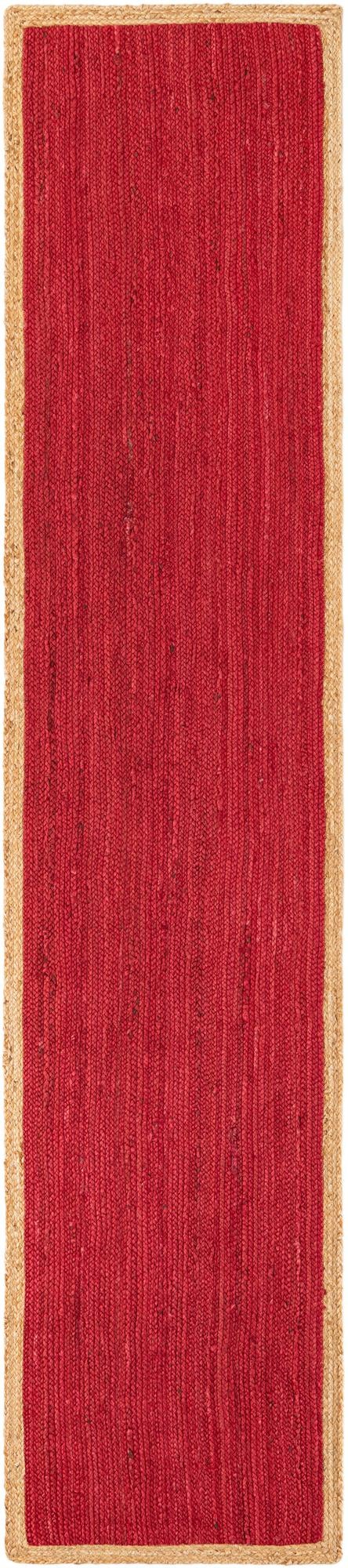 Woven Seaside Jute Collection Area Rug - Nantucket Runner Red  lifestyle 78