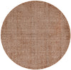 Berkshire Estate Collection Area Rug - Windsor (Cocoa Bean Brown) Round Cocoa Bean Brown  lifestyle 24