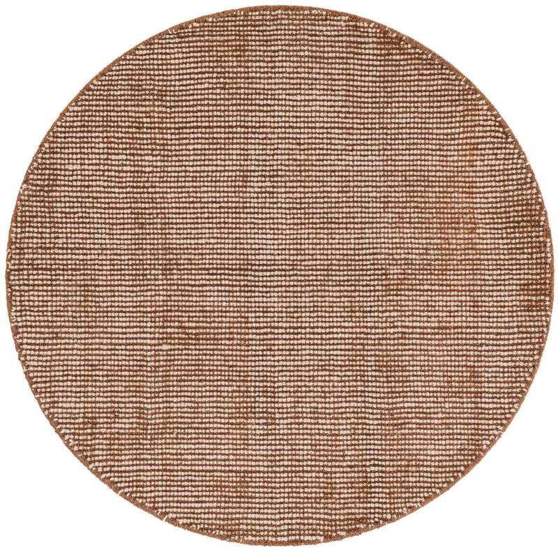 Berkshire Estate Collection Area Rug - Windsor (Cocoa Bean Brown) Round Cocoa Bean Brown  lifestyle 24