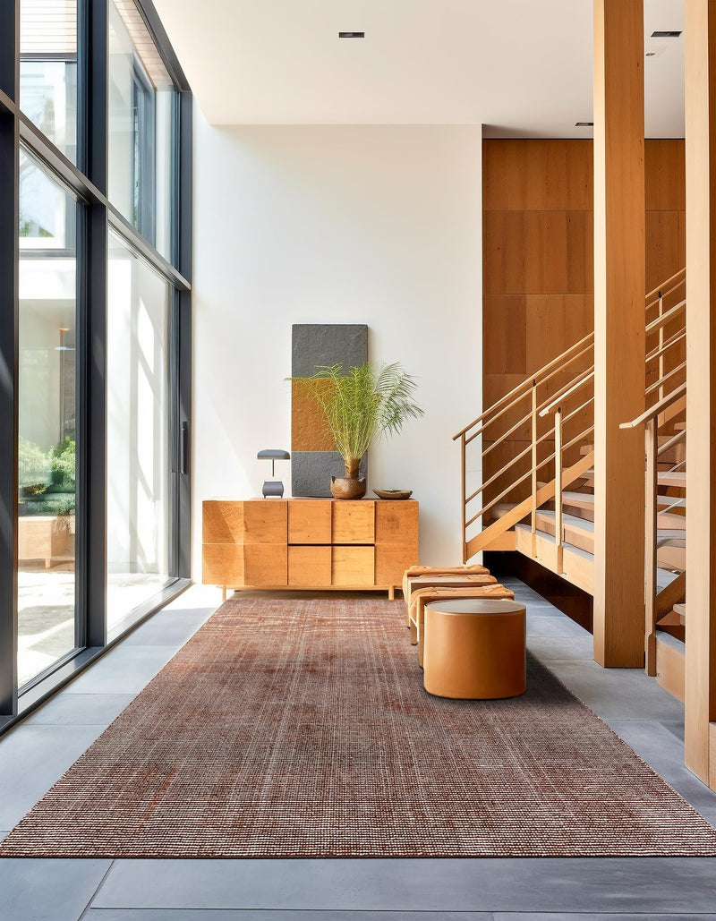 Berkshire Estate Collection Area Rug - Windsor (Mocha Brown) Rectangle Mocha Brown  lifestyle 6