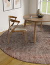 Berkshire Estate Collection Area Rug - Windsor (Mocha Brown) Round Mocha Brown  lifestyle 23