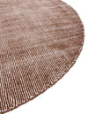 Berkshire Estate Collection Area Rug - Windsor (Mocha Brown) Round Mocha Brown  lifestyle 26