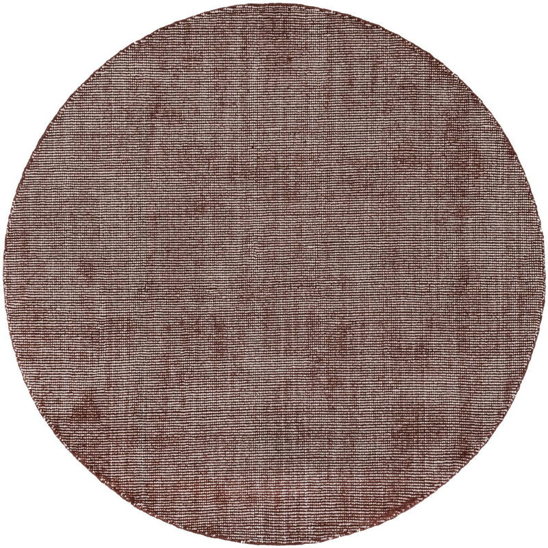 Berkshire Estate Collection Area Rug - Windsor (Mocha Brown) Round Mocha Brown  lifestyle 29