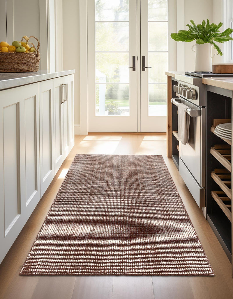 Berkshire Estate Collection Area Rug - Windsor (Mocha Brown) Runner Mocha Brown  lifestyle 14